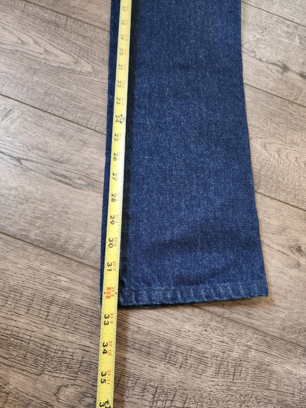 Vintage Rocky Mountain Womens Jeans High-Rise Blue Denim Floral V-Back Size 25/1 - Picture 5 of 12